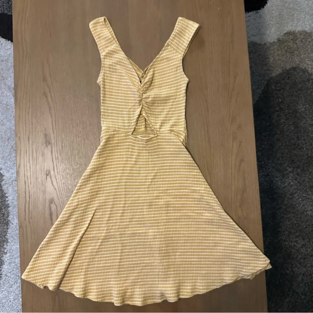 Abercrombie & Fitch Yellow Gingham Mini Dress - Picture 1 of 3